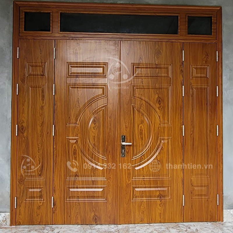 Cửa chống cháy 2 cánh vân gỗ