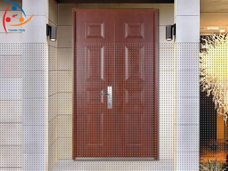 Cửa thép vân gỗ - Hình 3