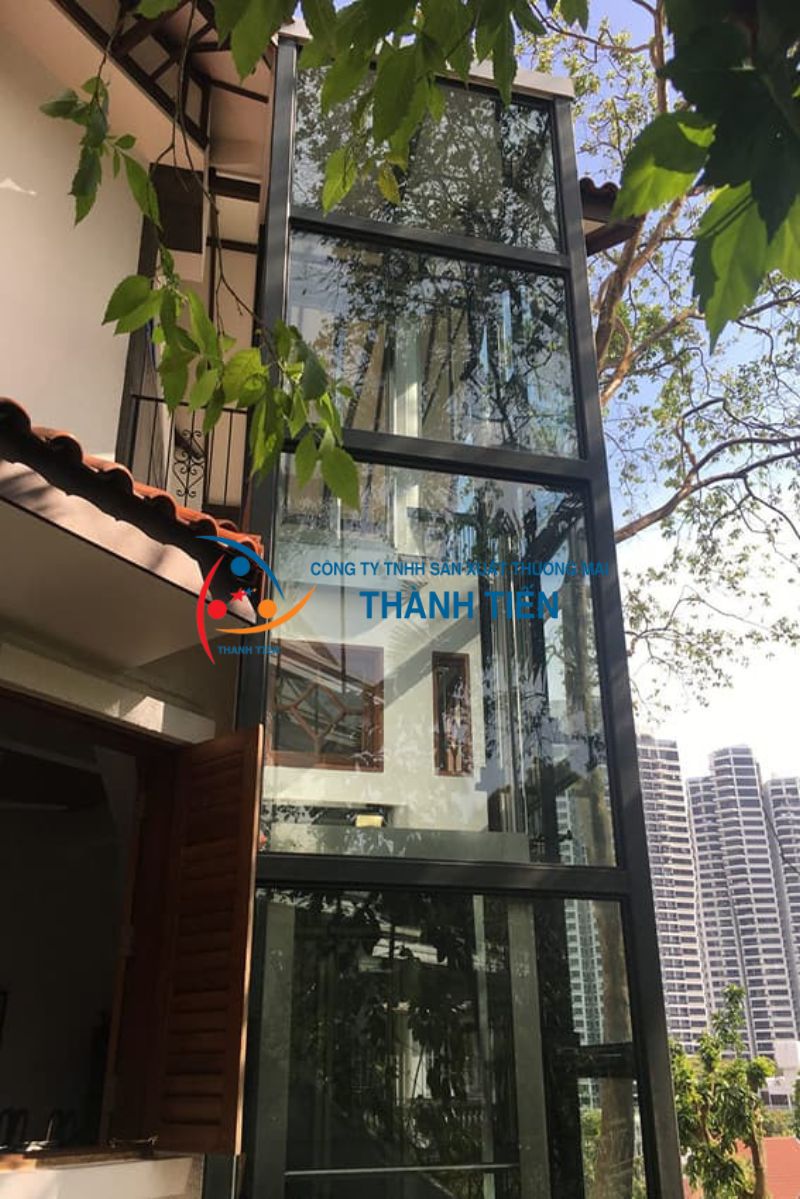 Thang máy ngoài trời cho nhà ở - Mẫu 4