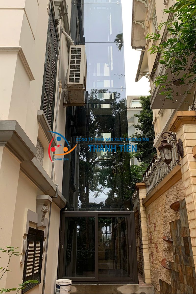 Thang máy ngoài trời sang trọng , giá rẻ, chắc chắn - Mẫu 5