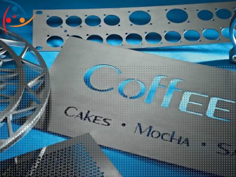 Logo được cắt bằng thanh inox