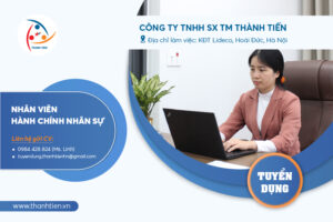 [Tuyển dụng 4/2023] Vị trí nhân viên hành chính nhân sự