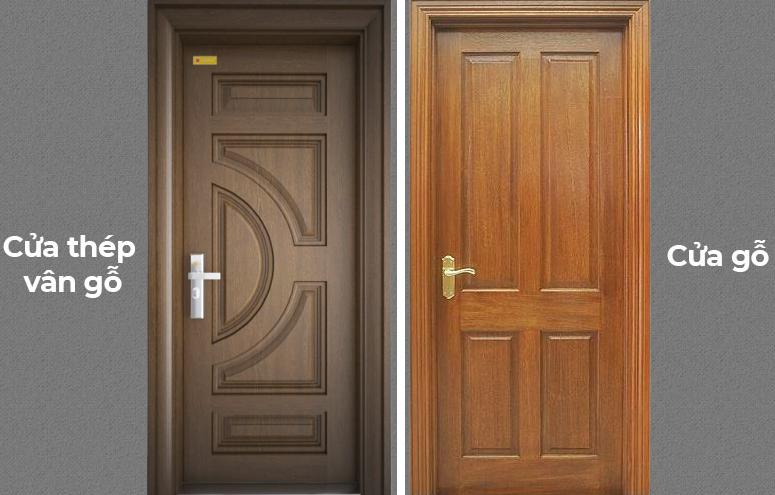 Cửa Thép Vân Gỗ - Hình 1