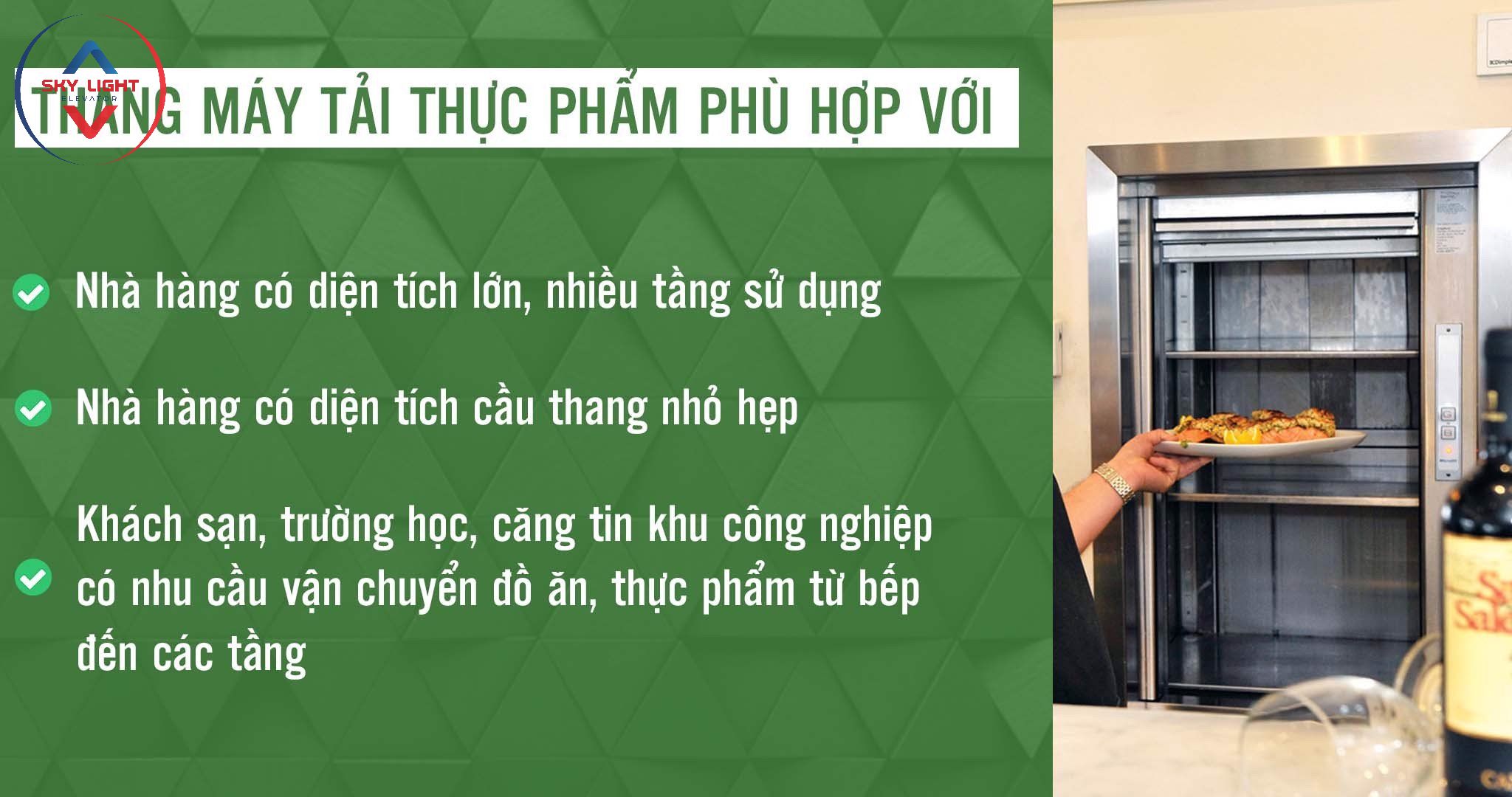 Thang máy tải thực phẩm - Hình 3