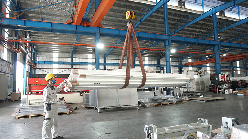 Khung thang máy được gia công tại Thành Tiến
