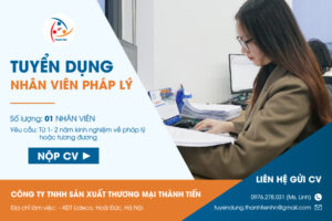 [TUYỂN DỤNG 1/2024] VỊ TRÍ NHÂN VIÊN PHÁP LÝ