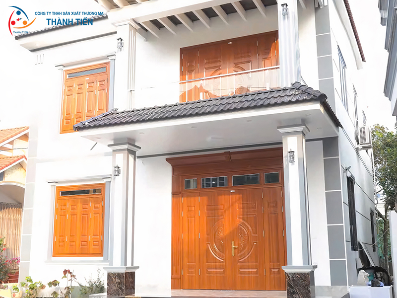 cửa sổ thép vân gỗ Thành Tiến