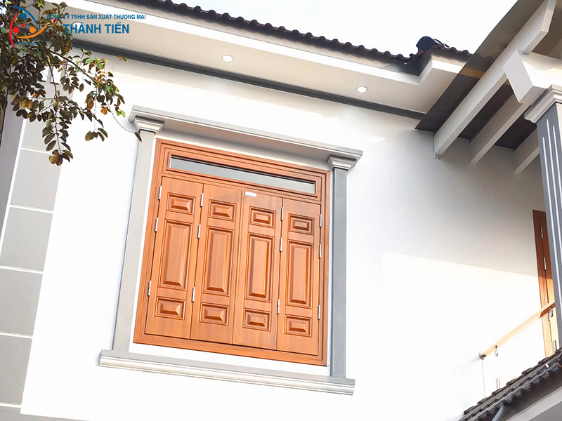 cửa sổ thép vân gỗ Thành Tiến