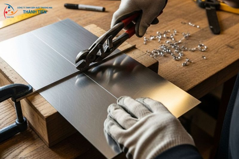 Sử dụng kìm cắt inox