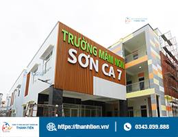 Hệ thống cửa thép chống cháy Thành Tiến tại công trình Trường mầm non Sơn Ca 7, TP. Hồ Chí Minh