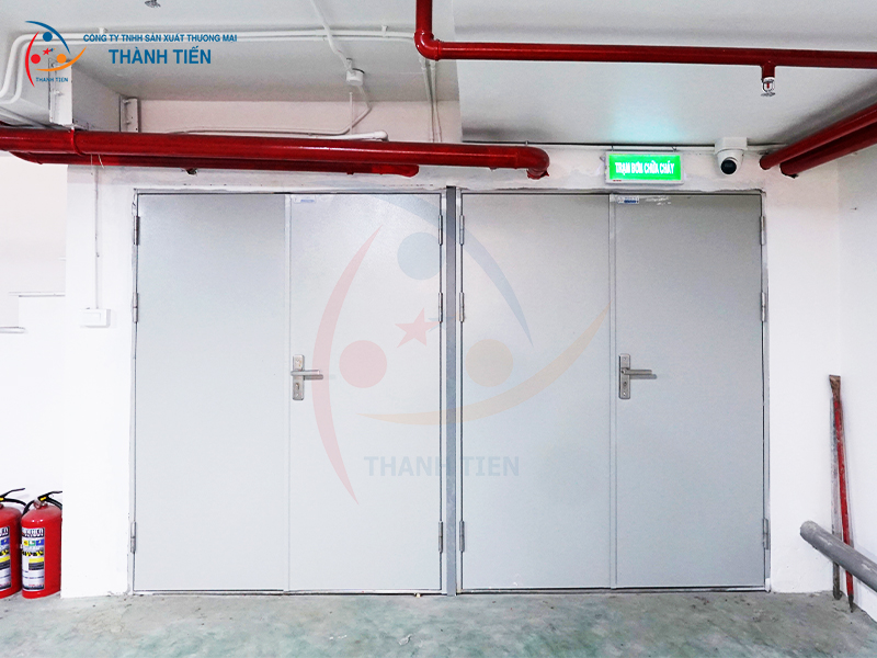 Cửa thép chống cháy sơn tĩnh điện