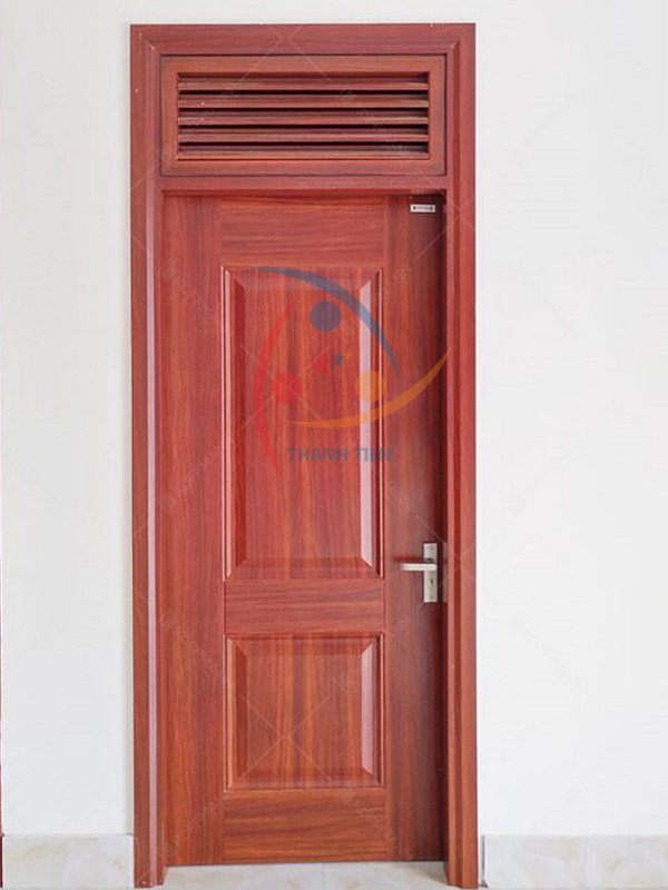 Cửa thép công nghiệp màu vân gỗ 1 cánh Thành Tiến